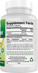Best Naturals Eyebright GMP and FDA seals signal reliable production standards