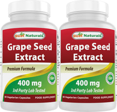 Best Naturals Grapeseed Extract bottle and label showing quality for daily antioxidant support.