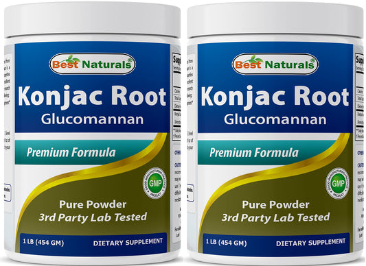 Best Naturals glucomanano Konjac - bote: suplemento de fibra para sensación de saciedad