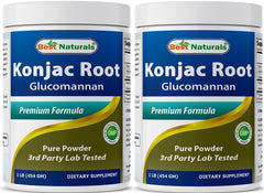 Best Naturals glucomanano Konjac - bote: suplemento de fibra para sensación de saciedad