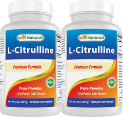 Best Naturals L-Citrulline Powder bottle, ideal for pre-workout mixing