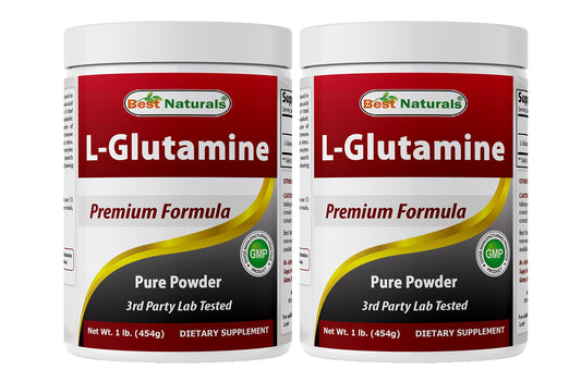 Best Naturals L-Glutamine Powder bottle ready for daily supplementation