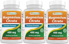 Best Naturals Magnesium Citrate bottle front view for premium formulation.
