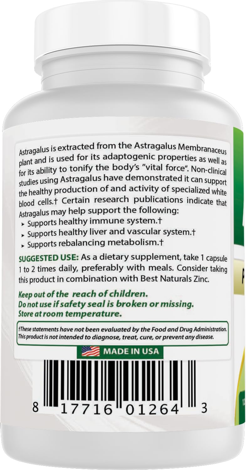 Best Naturals capsule array shows no artificial colors or preservatives