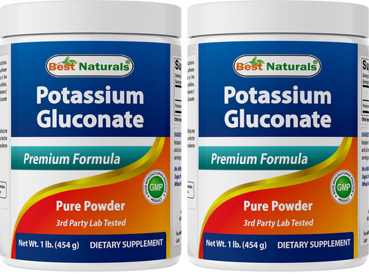 Best Naturals potassium gluconate bottle front for daily supplement use