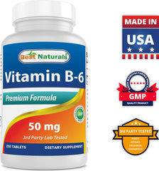 Best Naturals Vitamin B6 pack of three bottles for ongoing daily use.