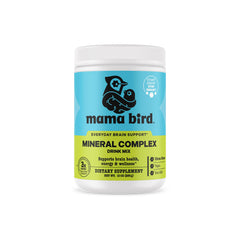 Best Nest Wellness Mama Bird Mineral Complex bottle on counter for convenient prenatal mineral support.