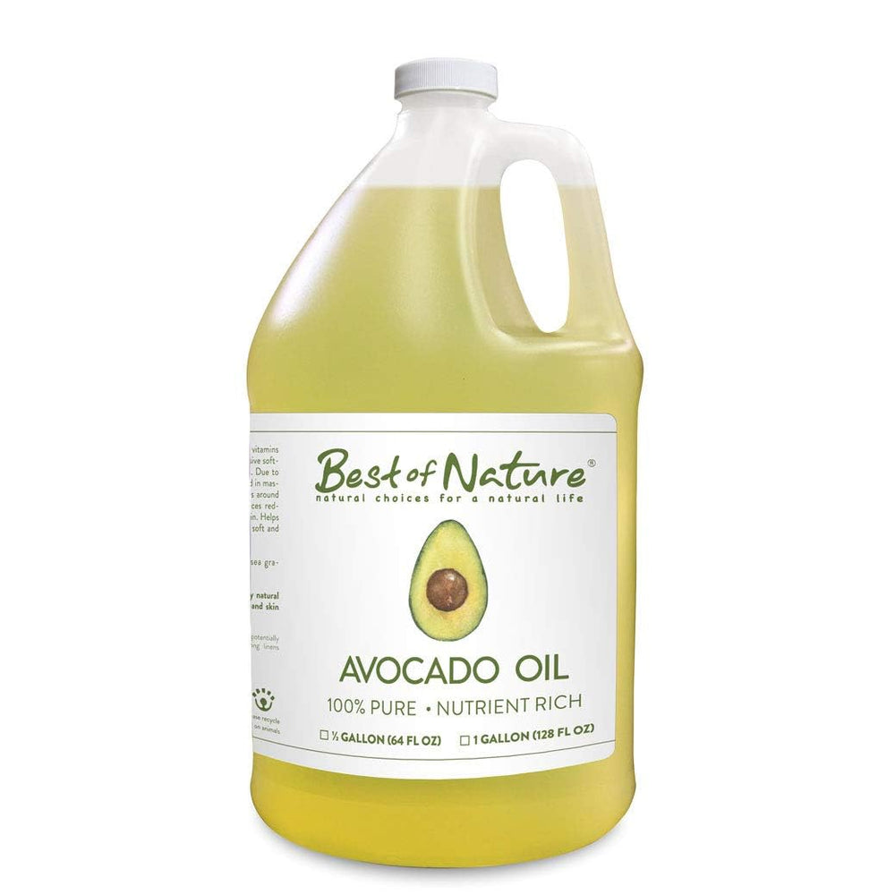 Best of Nature Avocado Oil bottle 64oz for nourishing skin and hair.
