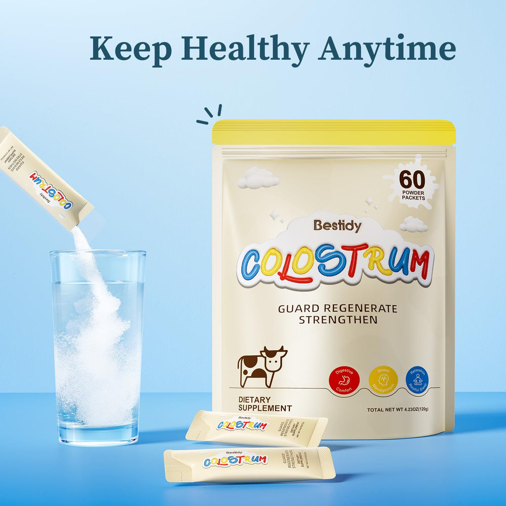 Bestidy colostrum powder spoon measure for precise serving control.