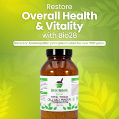 Close-up of the Bestmade label highlighting the 12 natural salts blend.