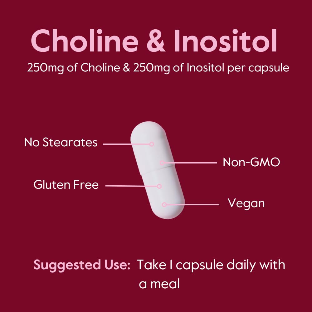 Bestvite Choline Inositol 500mg use with a balanced diet for daily wellness