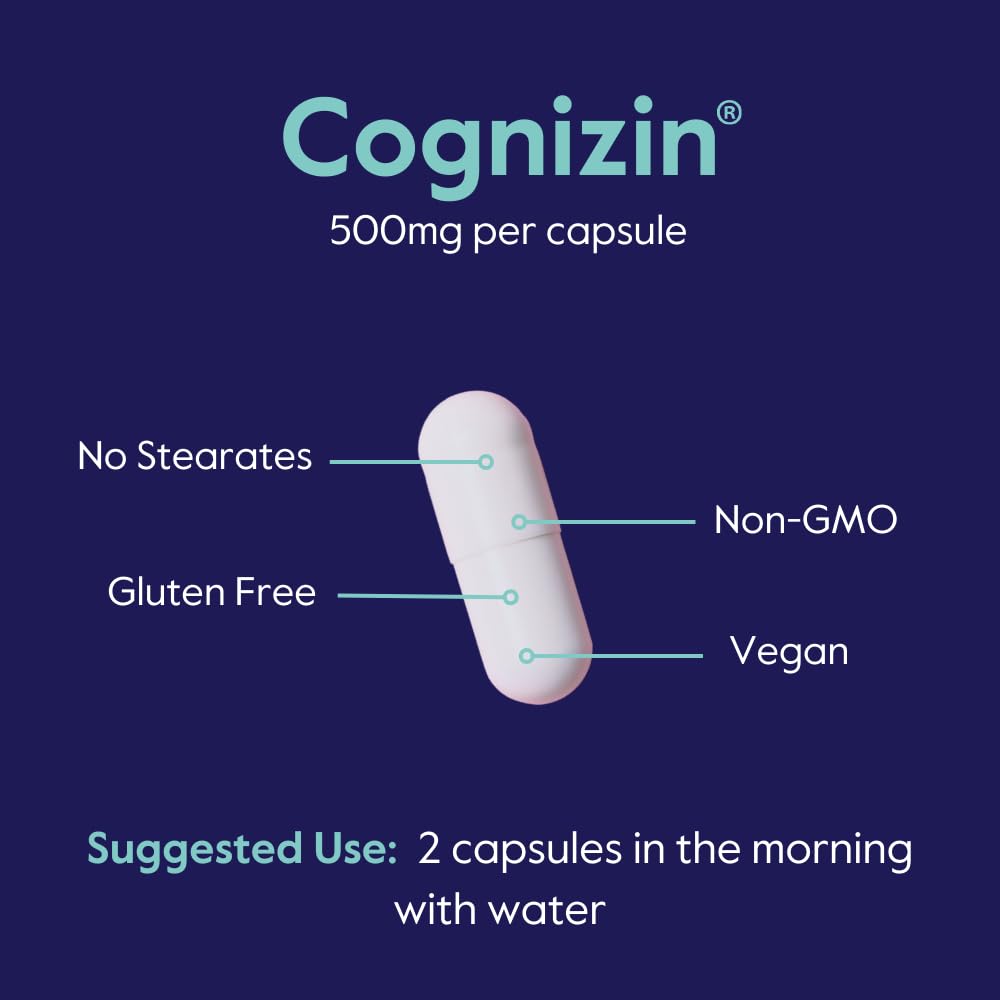 Bestvite Cognizin 500mg capsule in hand suggesting daily focus support