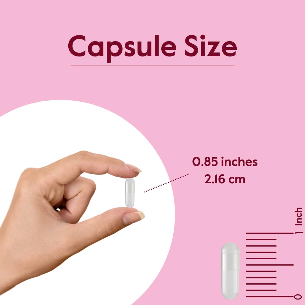 BESTVITE D-Mannose bottle side view; easy-to-swallow capsules.