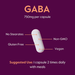 Bestvite GABA product beside NSF GMP certification seal.