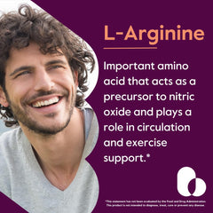 BESTVITE L-Arginine free-form tablet close-up for easy daily use.
