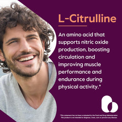 Bestvite L-Citrulline capsules closeup highlighting vegan, gluten-free formula for daily use.