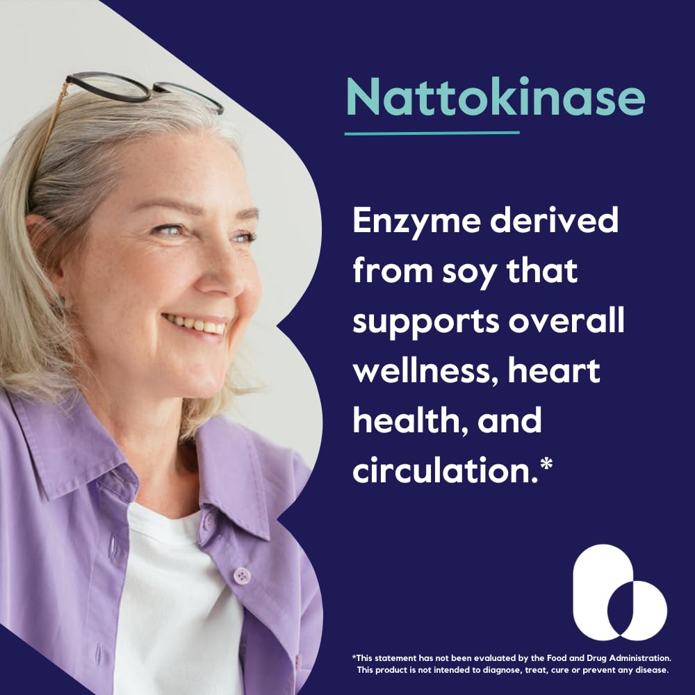 Bestvite Nattokinase bottle close-up shows vegan, gluten-free formulation for clean ingredients.
