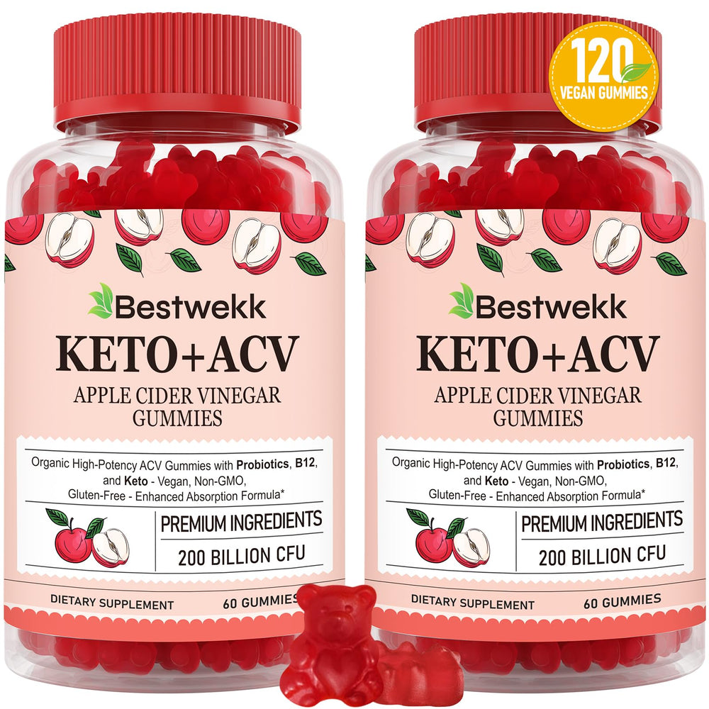Bestwekk Apple Cider Vinegar Gummies bottle front showing packaging design for daily wellness