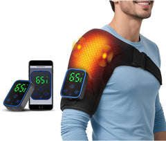BestYiJo shoulder wrap side view showing secure fit during movement.