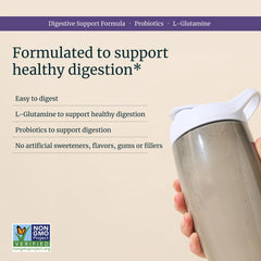 BETHANY'S PANTRY probiotic pea protein cacao canister features clean vegan protein and probiotics.