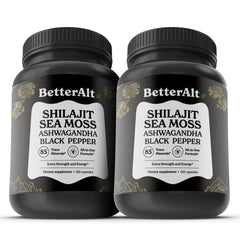 Better Alt Shilajit Seamoss capsules bottle view highlighting mineral-rich daily support.
