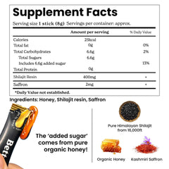 Better Alt Shilajit Stick saffron strands detail signaling premium blend for mood support.