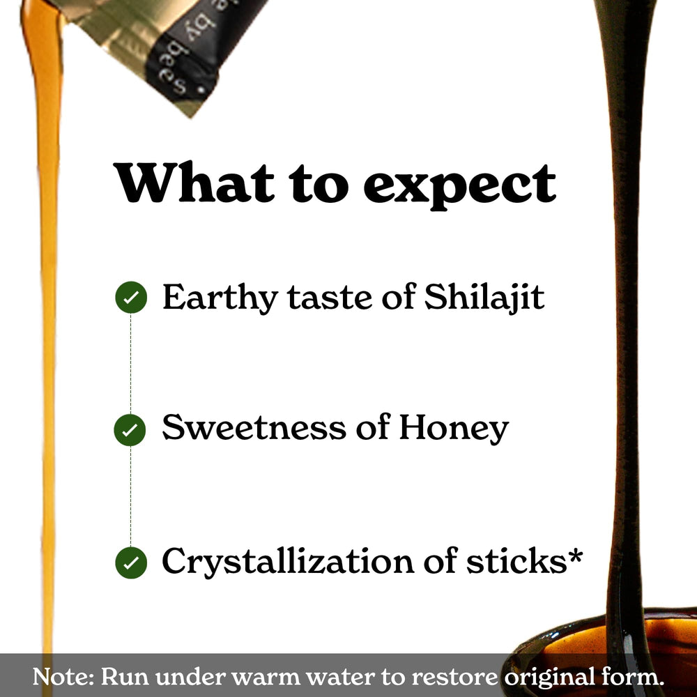 Better Alt Shilajit Sticks Immunity Support with antioxidant-rich honey.