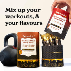Better Alt Shilajit Sticks Packaging and labeling for easy use.