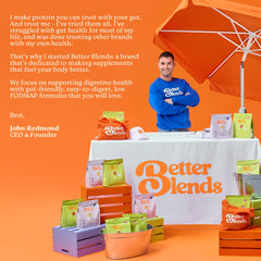 Better Blends certified low FODMAP badge on packaging.