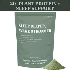 Ingredients chart for Better Tomorrow Nighttime Recovery Protein with antioxidants