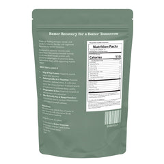 Third-party testing seal on Better Tomorrow Nighttime Recovery Protein label