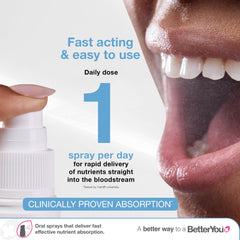 BetterYou Dlux 1000 Vitamin D Spray offers 100 daily doses in one bottle.