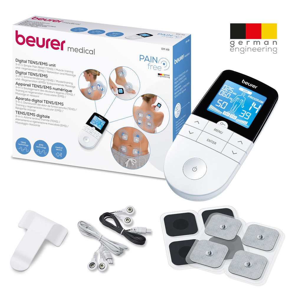 Beurer EM49 home-use therapy supports drug-free pain relief and muscle care
