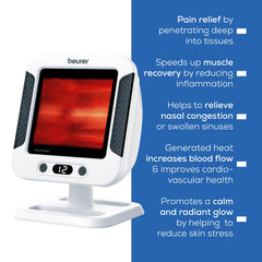 Beurer IL60 ergonomic design supports comfortable setup for relaxed sessions.