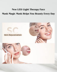Beuwe LED face mask illustrating at-home facial light therapy setup