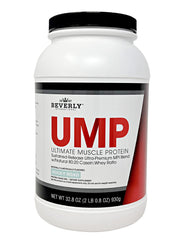 Beverly International UMP Rocky Road tub showcases lean muscle support and easy mixing.
