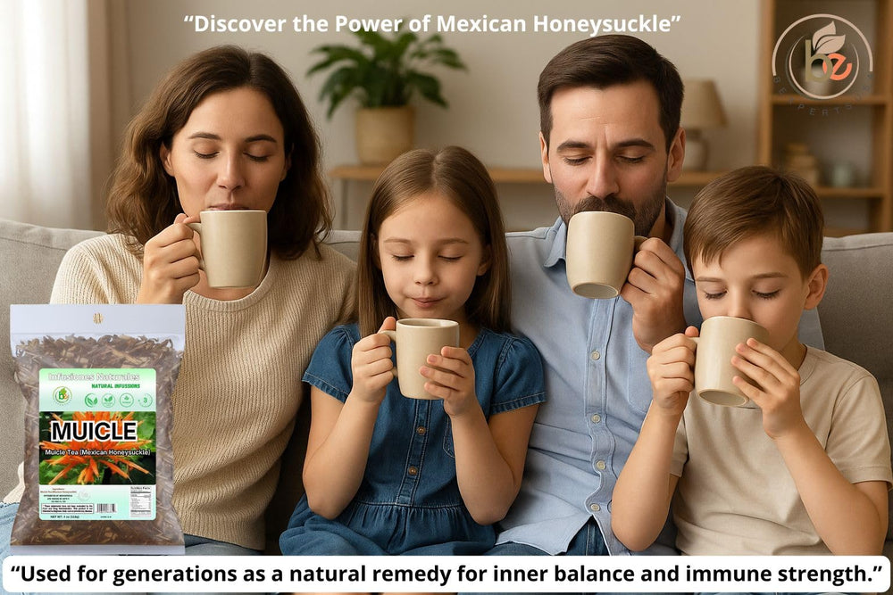Steaming cup of Muicle tea with warm aroma for calm moments.