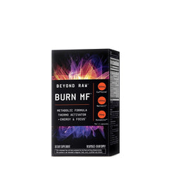 Beyond Raw Burn MF bottle front, metabolic energy support for workouts