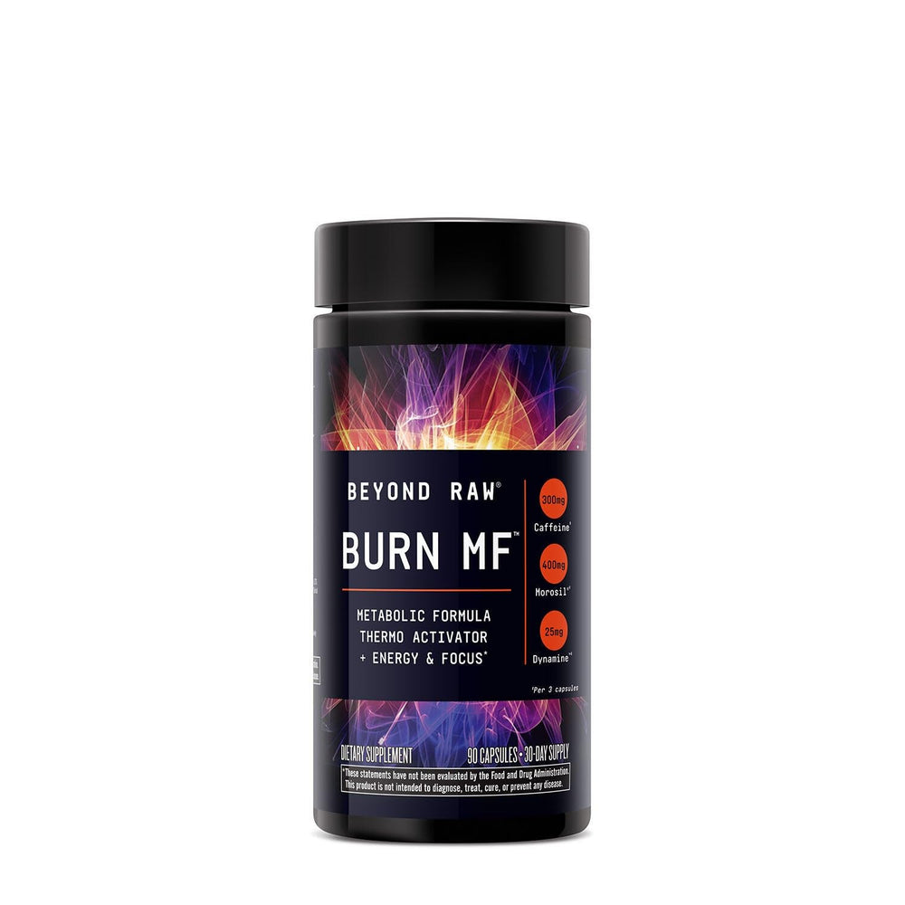 Beyond Raw Burn MF capsimax closeup emphasizes spice driven thermogenic detail