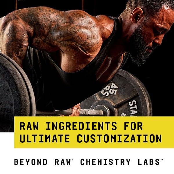 Powder from BEYOND RAW Chemistry Labs nootropic blend being poured.