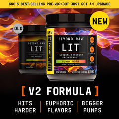 Beyond Raw LIT V2 serving scoop ready for precise pre-workout measurement