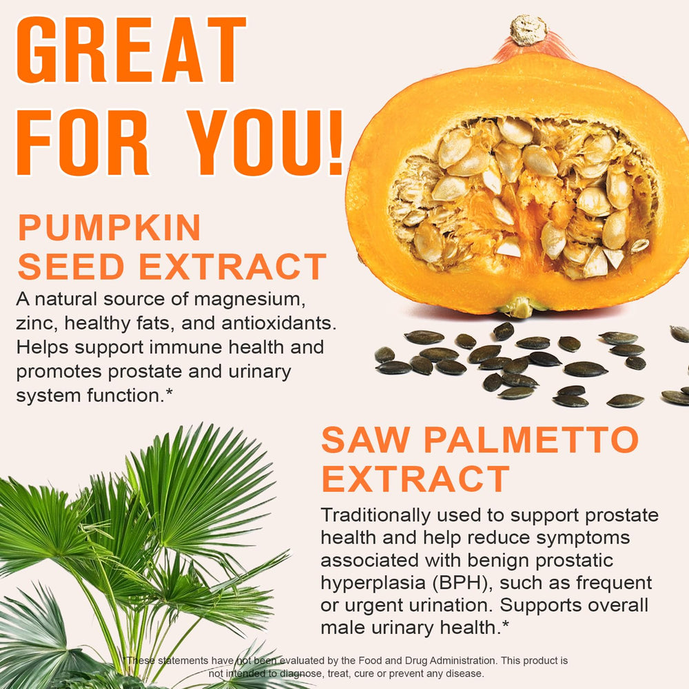 Beyxdu saw palmetto extract capsules pack, part of the 2-in-1 formula.