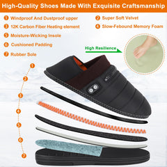 BIAL heated slippers with 5000mAh battery pack for long warmth.