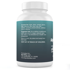 Big Valley Labs Alpha-Lipoic Acid 600 mg capsules close-up for metabolism support