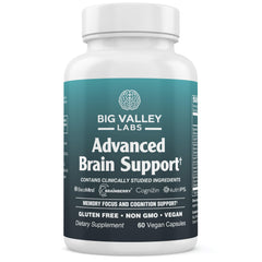Big Valley Labs BacoMind bottle showing a memory-support formula for daily focus.