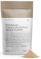 BIG BOLD HEALTH Himalayan Tartary Buckwheat Sprout Powder bottle highlights premium, immune-supporting nutrition.