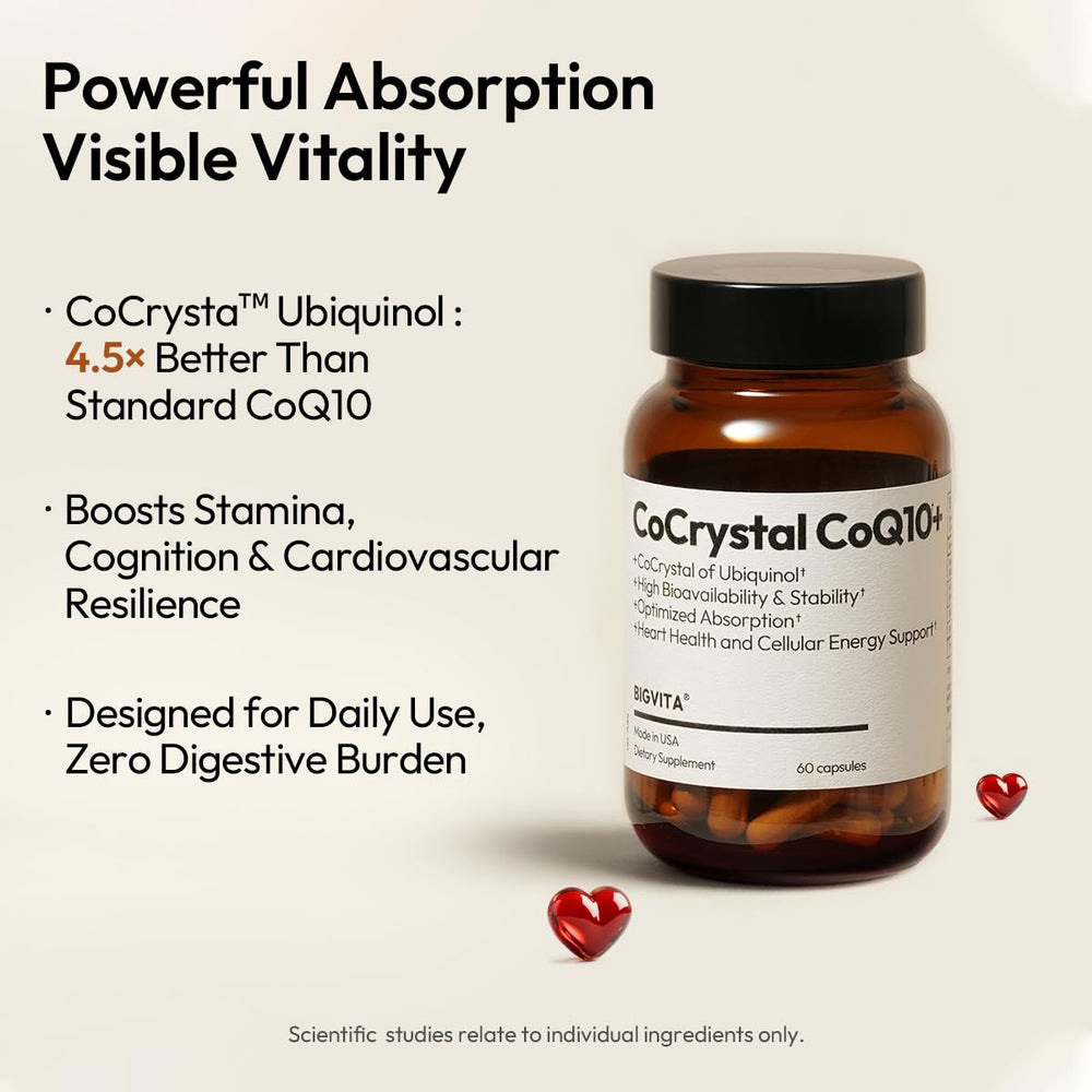 BIGVITA PQQ SOD bottle highlights antioxidant energy support