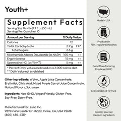BIGVITA Youth+ USA seal reinforces trusted longevity innovation.
