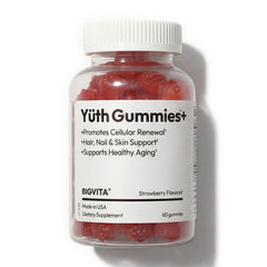 BIGVITA Yuth Gummies bottle showing high-purity spermidine and collagen-supporting ingredients