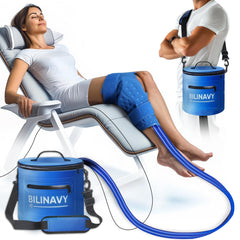 BilinavyNew cold therapy knee machine front view for targeted recovery and quiet operation